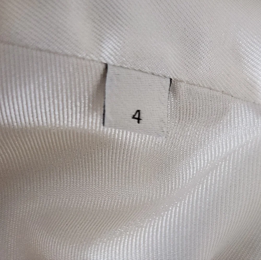 Sandro Cream Ruffle-Neck Silk Blouse - Picture 8 of 10